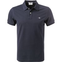 Gant Herren Polo-Shirt blau Baumwoll-Piqué von Gant