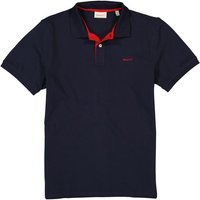 Gant Herren Polo-Shirt blau Baumwoll-Piqué von Gant