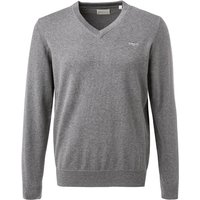Gant Herren Pullover grau Baumwolle unifarben von Gant