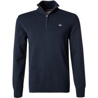 Gant Herren Troyer blau Baumwolle unifarben von Gant