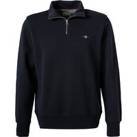 Gant Herren Sweatshirt blau Baumwolle unifarben von Gant