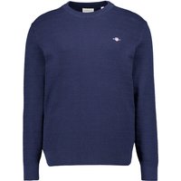 Gant Herren Pullover blau unifarben von Gant