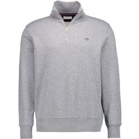 Gant Herren Sweatshirt grau Baumwolle unifarben von Gant