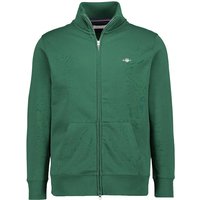 Gant Herren Sweatjacke grün Baumwolle unifarben von Gant
