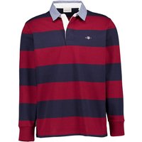 Gant Herren Pullover rot Baumwolle gestreift von Gant