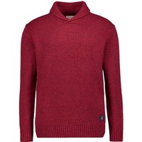 Gant Herren Pullover rot Wolle unifarben von Gant