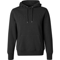 Gant Herren Hoodie schwarz unifarben von Gant