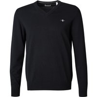Gant Herren Pullover schwarz unifarben von Gant