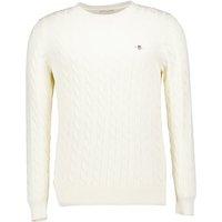 Gant Herren Pullover schwarz Baumwolle unifarben von Gant