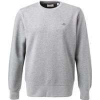 Gant Herren Sweatshirt grau Baumwolle unifarben von Gant