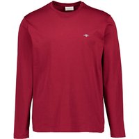 Gant Herren Longsleeve rot Baumwolle von Gant