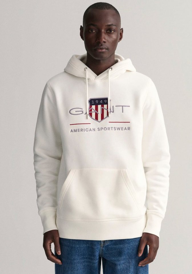 Gant Hoodie REG ARCHIVE SHIELD HOODIE mit modischer Logostickerei auf der Brust von Gant