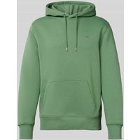Gant Hoodie mit Label-Stitching in Schilf, Größe S von Gant