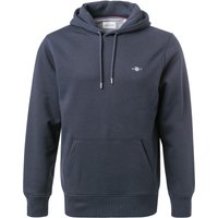 Gant Herren Hoodie blau Baumwolle unifarben von Gant