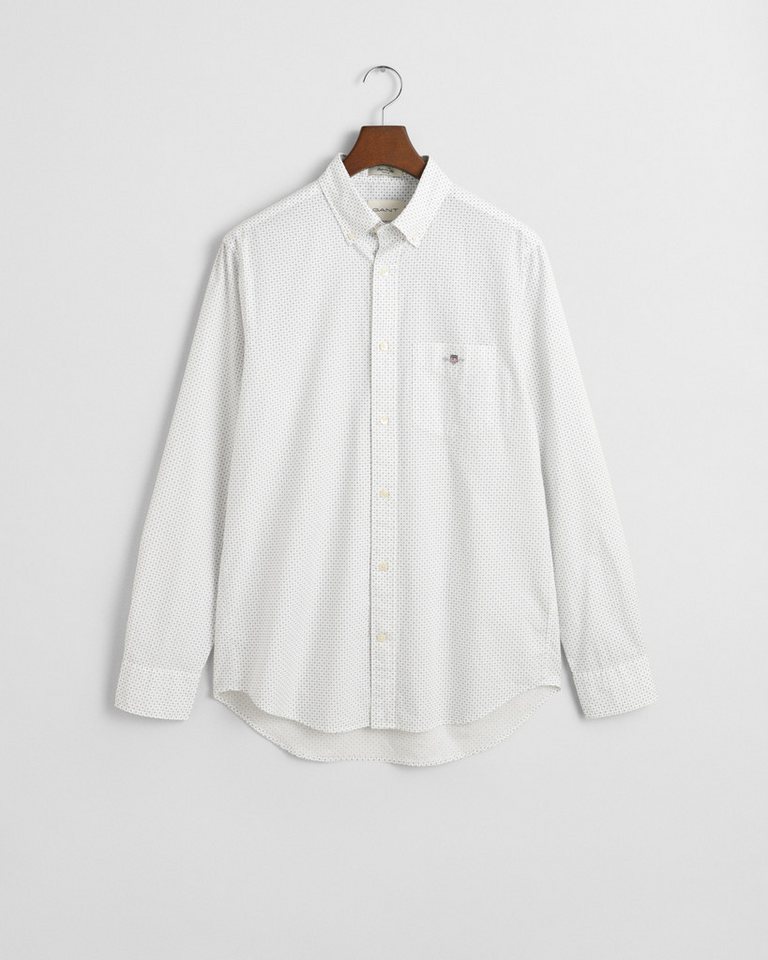 Gant Hosenträger Hemd mit Micro-Print - Regular Fit von Gant