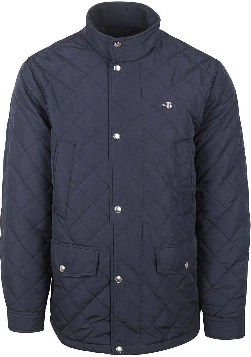Gant Jacke Quilted Windcheater Marine - Größe M von Gant