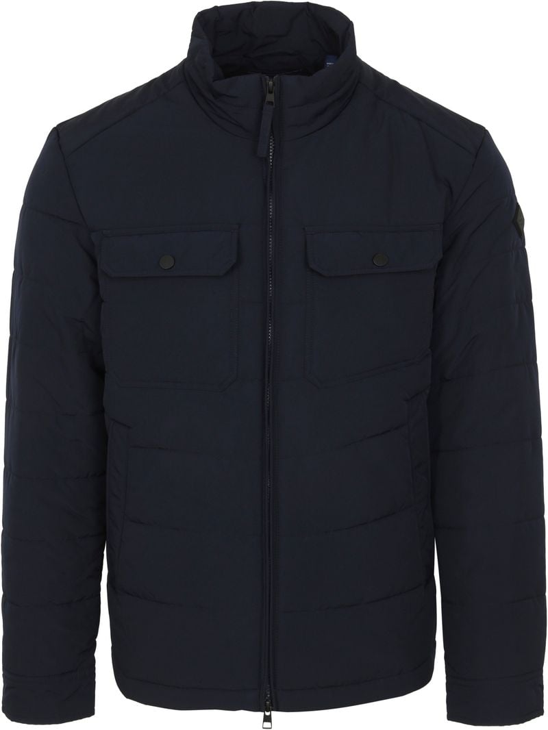 Gant Jacke Quilted Windcheater Dunkelblau - Größe XL von Gant