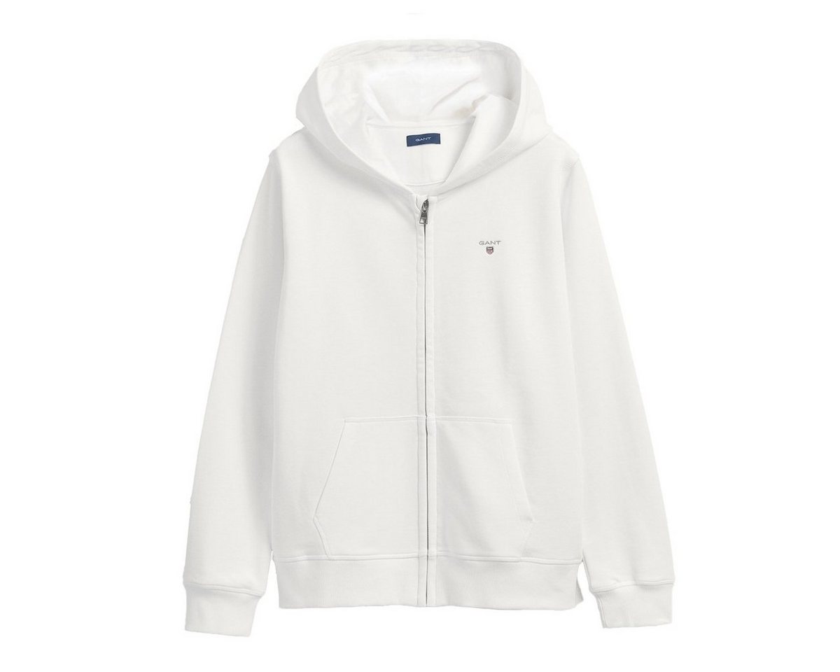 Gant Kapuzenpullover 906844 Kinder Kapuzenpullover Unisex Full Zip Ho Ärmelbündchen und Saum gerippt von Gant