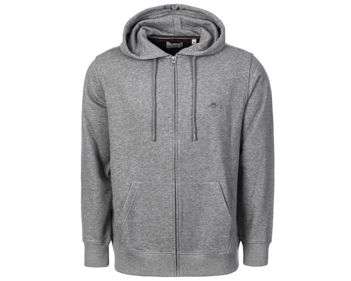 Gant Kapuzenpullover Reg Shield Full Zip Herren Hoodie, Pullover, Sweatshirt, Hoody, Langarmshirt von Gant
