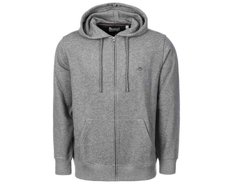 Gant Kapuzenpullover Reg Shield Full Zip Herren Hoodie, Pullover, Sweatshirt, Hoody, Langarmshirt von Gant