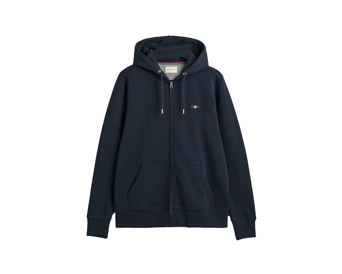 Gant Kapuzenstrickjacke 2007059 Herren Sweatjacke Regular Fit Full Zip Sweat Kapuzenstrickjacke von Gant