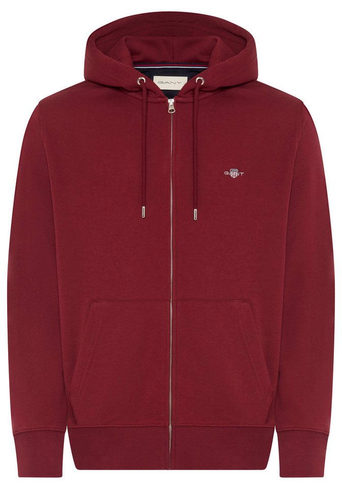 Gant Kapuzensweatjacke REG SHIELD FULL ZIP HOODIE mit Logostickerei auf der Brust Gant Kapuzensweatjacke REG SHIELD FULL ZIP HOODIE mit Logostickerei auf der Brust von Gant