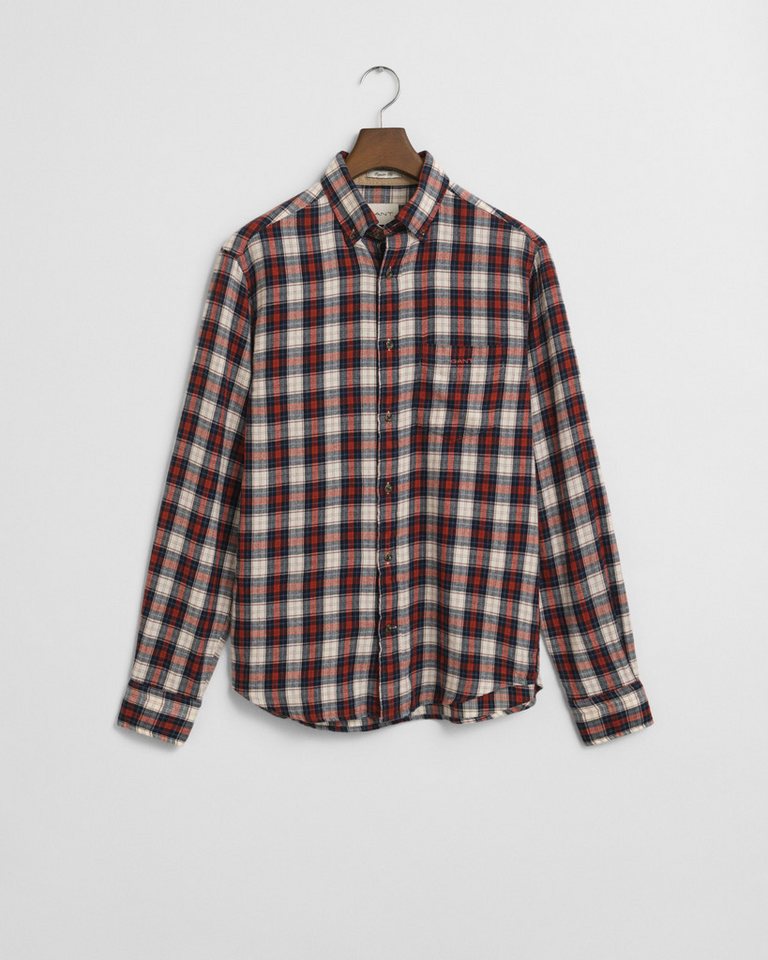 Gant Karohemd REG WINDBLOWN FLANNEL CHECK SHIRT Mit Rundhalsausschnitt von Gant