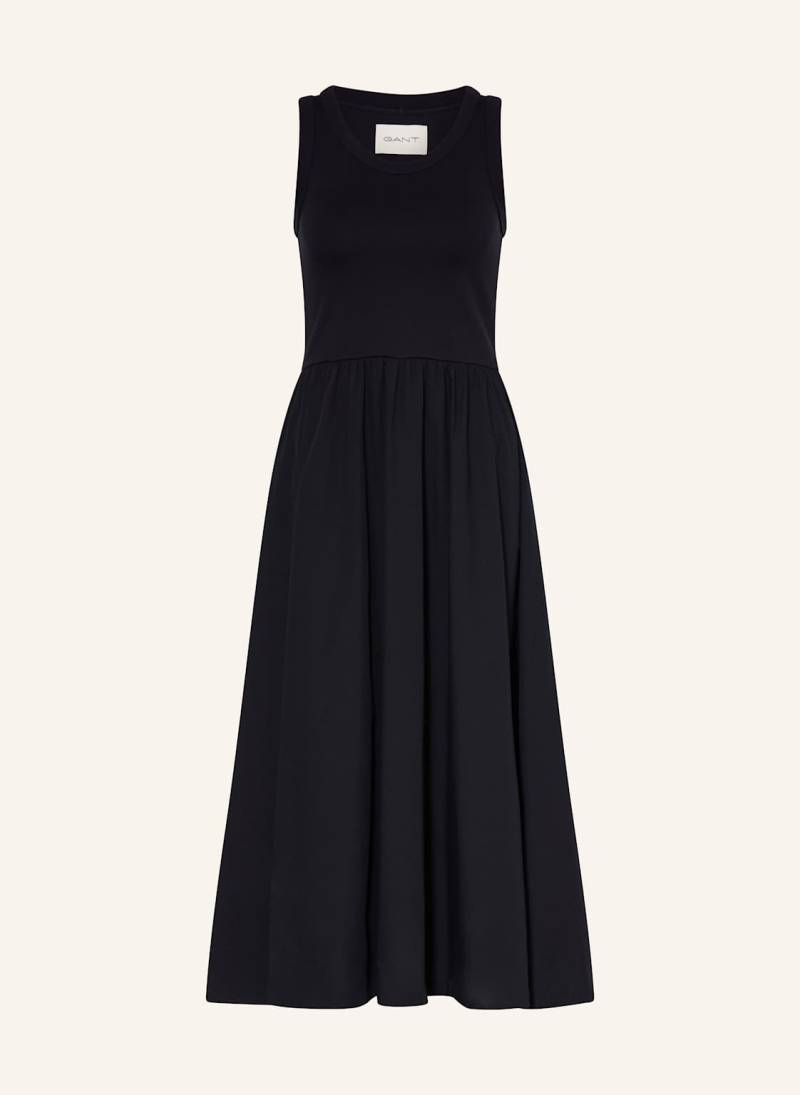Gant Kleid Im Materialmix schwarz von Gant