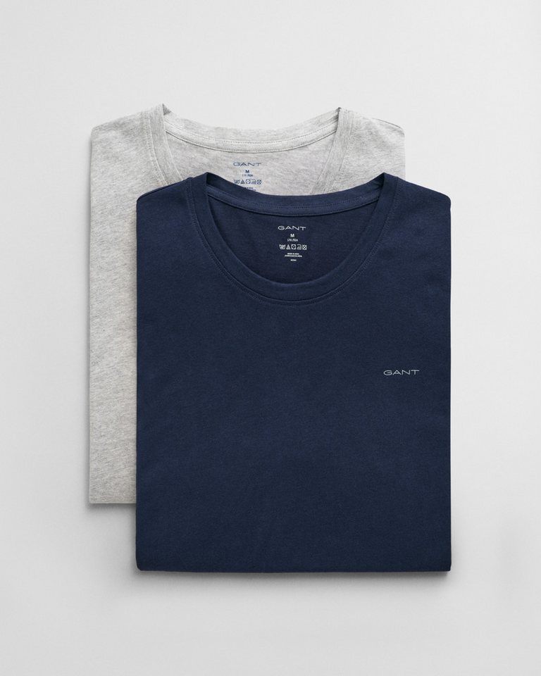 Gant Kurzarmshirt C-NECK T-SHIRT 2-PACK Mit Rundhalsausschnitt von Gant