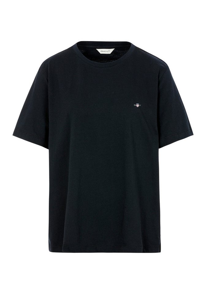 Gant Kurzarmshirt PRINTED ARCHIVE SHIELD T-SHIRT kleine Logostickerei auf der Brust von Gant