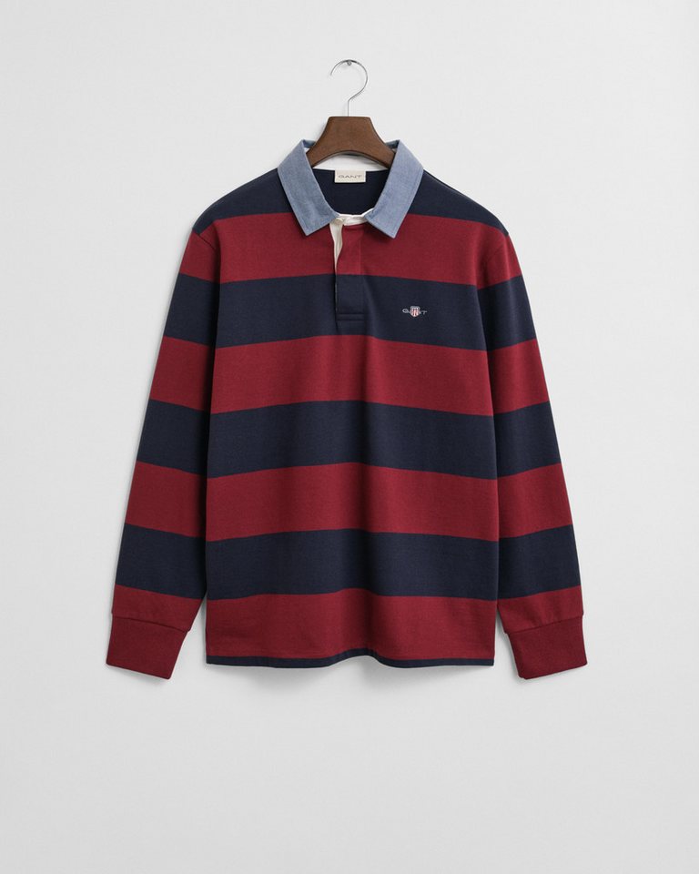 Gant Langarm-Poloshirt REG CHAMBRAY STRIPE HEAVY RUGGER Gant Langarm-Poloshirt REG CHAMBRAY STRIPE HEAVY RUGGER von Gant