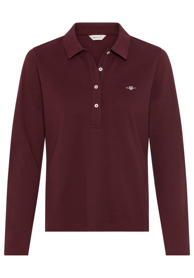 Gant Langarm-Poloshirt SLIM SHIELD LS PIQUE POLO von Gant