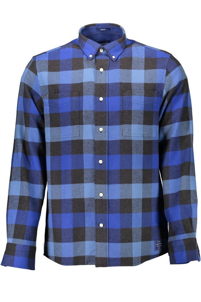Gant Langarmhemd Herrenhemd Blau Regular Fit: Langer Ärmel, Button-Down-Kragen Gant Langarmhemd Herrenhemd Blau Regular Fit: Langer Ärmel, Button-Down-Kragen von Gant