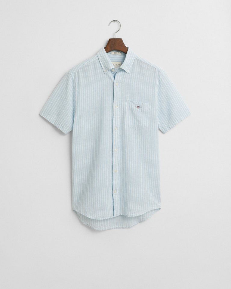 Gant Langarmhemd REG COTTON LINEN STRIPE SS SHIRT von Gant