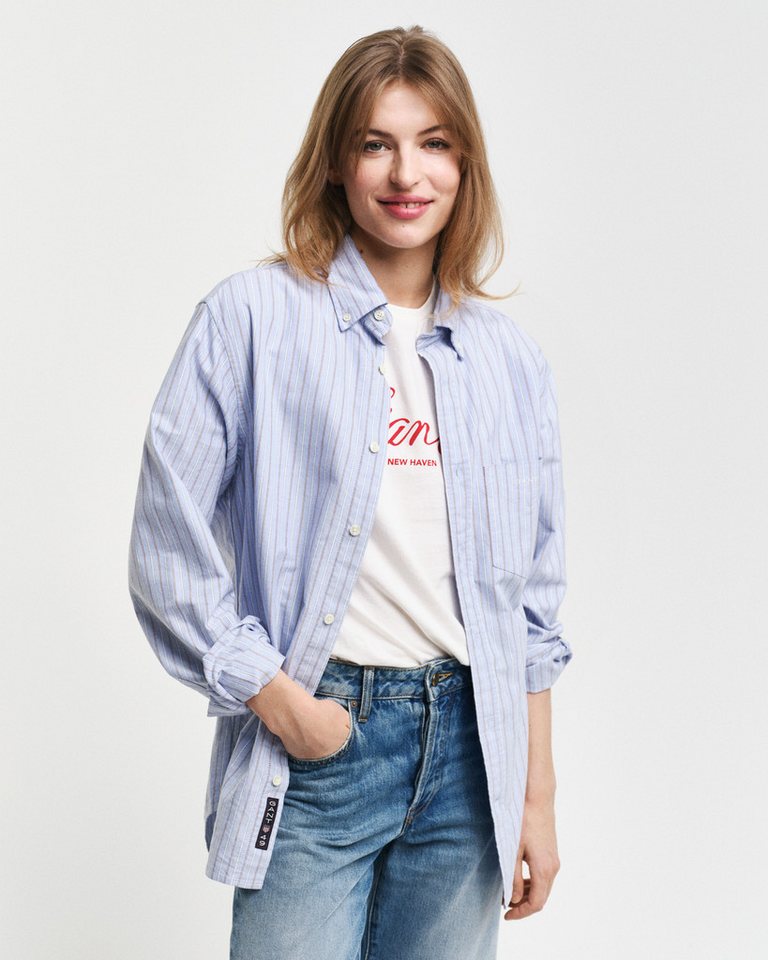 Gant Langarmhemd REG OXFORD STRIPE SHIRT unisex, in leichter Oxford-Qualität Gant Langarmhemd REG OXFORD STRIPE SHIRT unisex, in leichter Oxford-Qualität von Gant