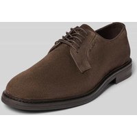 Gant Lederschnürschuhe mit Blockabsatz Modell 'Bidford' in Dunkelbraun, Größe 47 von Gant