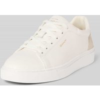 Gant Ledersneaker mit Label-Print Modell 'JULICE' in Weiss, Größe 42 von Gant