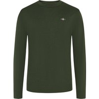 Gant Leichter Pullover aus einem Baumwollmix mit Logo-Stickerei in M von Gant