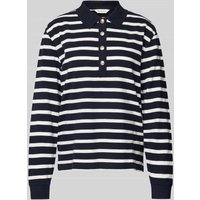 Gant Longsleeve mit Seitenschlitzen in Marine, Größe L von Gant