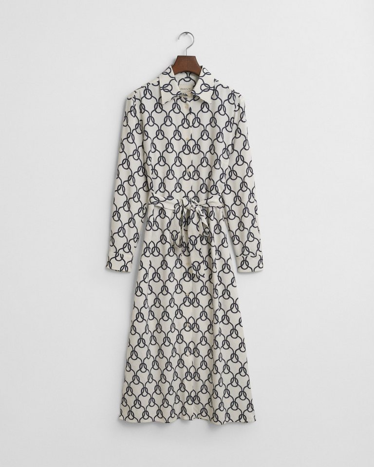 Gant Maxikleid SLIM ROPE PRINT SHIRT DRESS von Gant