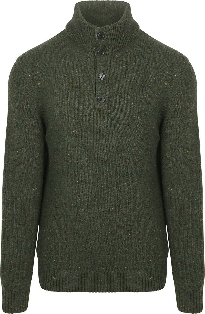 Gant Mocker Pullover Wool Blend Dunkelgrün - Größe XXL von Gant