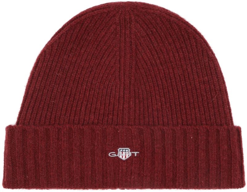 Gant Beanie Bordeauxrot - von Gant