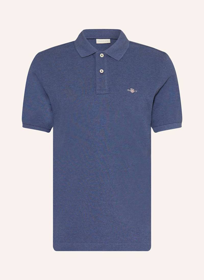 Gant Piqué-Poloshirt blau von Gant