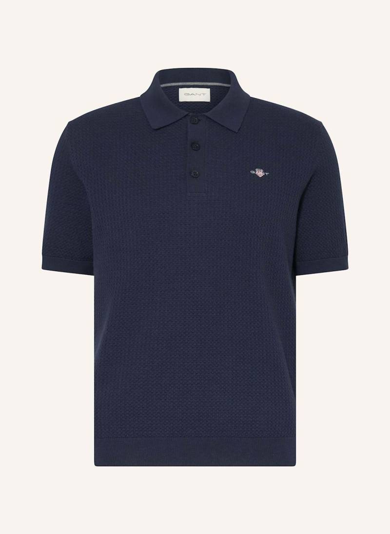 Gant Piqué-Poloshirt blau von Gant