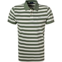 Gant Herren Polo-Shirt grün Baumwoll-Piqué gestreift von Gant