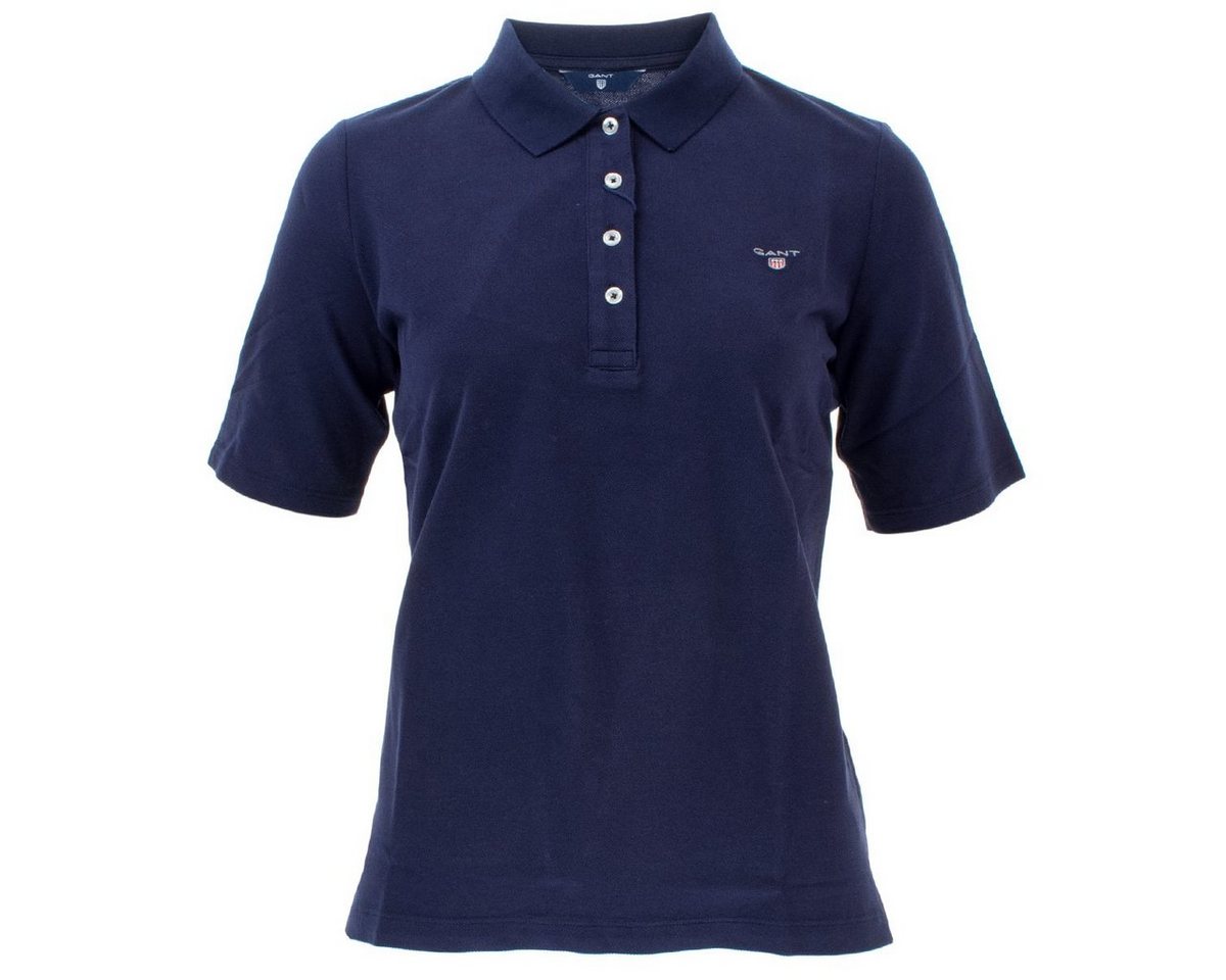 Gant Poloshirt 402210 Damen Poloshirt The Original Pique Unifarben aus Baumwolle von Gant