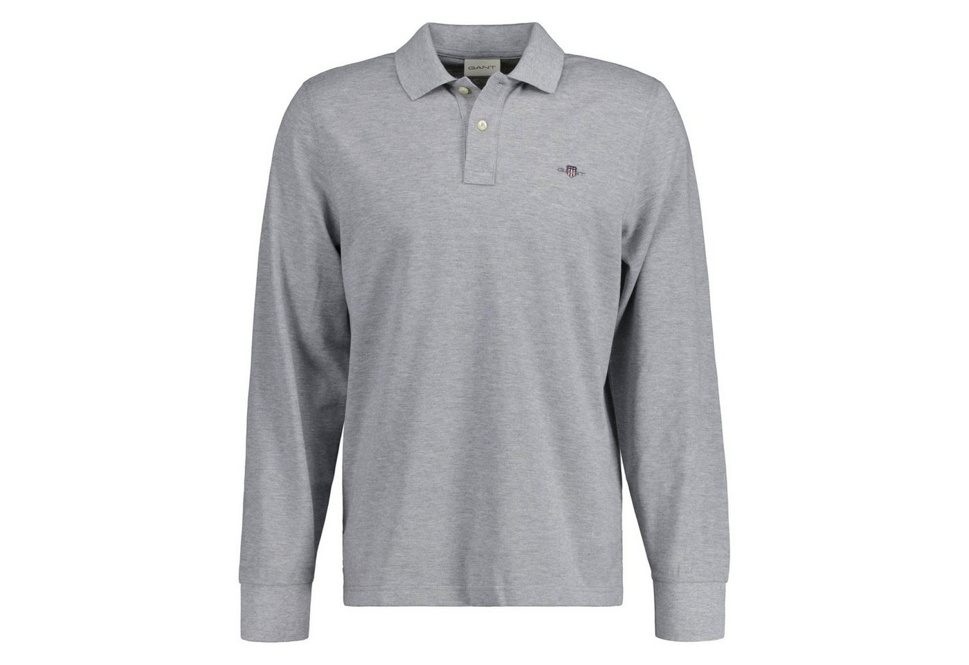 Gant Poloshirt Herren Poloshirt - REGULAR SHIELD LONGSLEEVE PIQUE von Gant