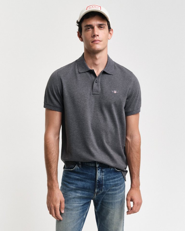 Gant Poloshirt REG SHIELD SS PIQUE POLO mit Logo und Flachstrickkragen 100% Baumwolle Pique Gant Poloshirt REG SHIELD SS PIQUE POLO mit Logo und Flachstrickkragen 100% Baumwolle Pique von Gant