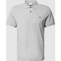 Gant Poloshirt mit Label-Stitching Modell 'SHIELD' in Mittelgrau Melange, Größe XXL Gant Poloshirt mit Label-Stitching Modell 'SHIELD' in Mittelgrau Melange, Größe XXL von Gant