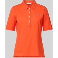 Gant Poloshirt mit Label-Stitching in Koralle, Größe XXL Gant Poloshirt mit Label-Stitching in Koralle, Größe XXL von Gant